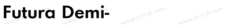 Futura Demi字体转换